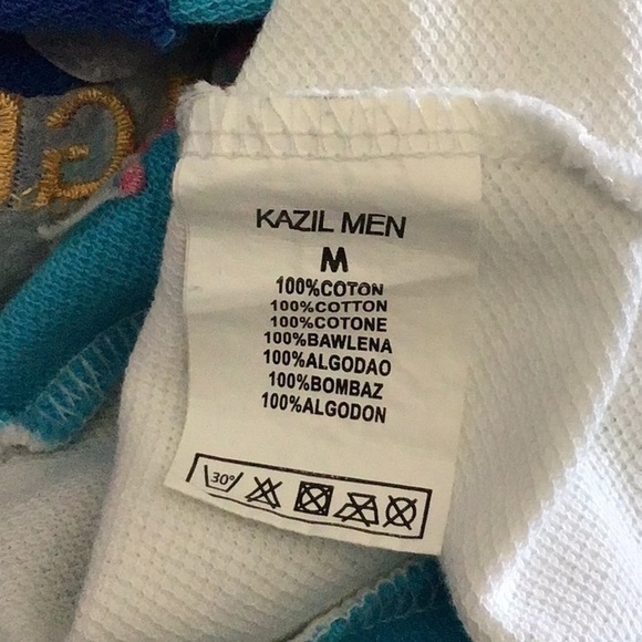 Men's Pink and Blue Polo Shirt - Picture 11 of 11